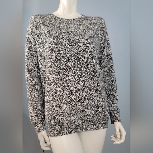 Athleta Studio to Street micro Cheetah animal print sweater size Medium - Picture 5 of 13